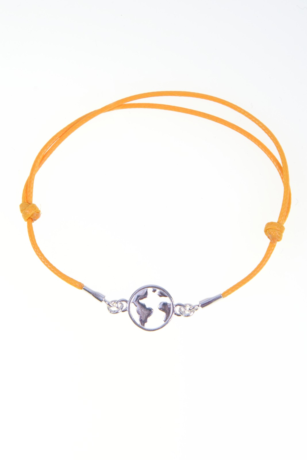 Bransoletka AMSTERDAM ze srebrną kulą ziemską