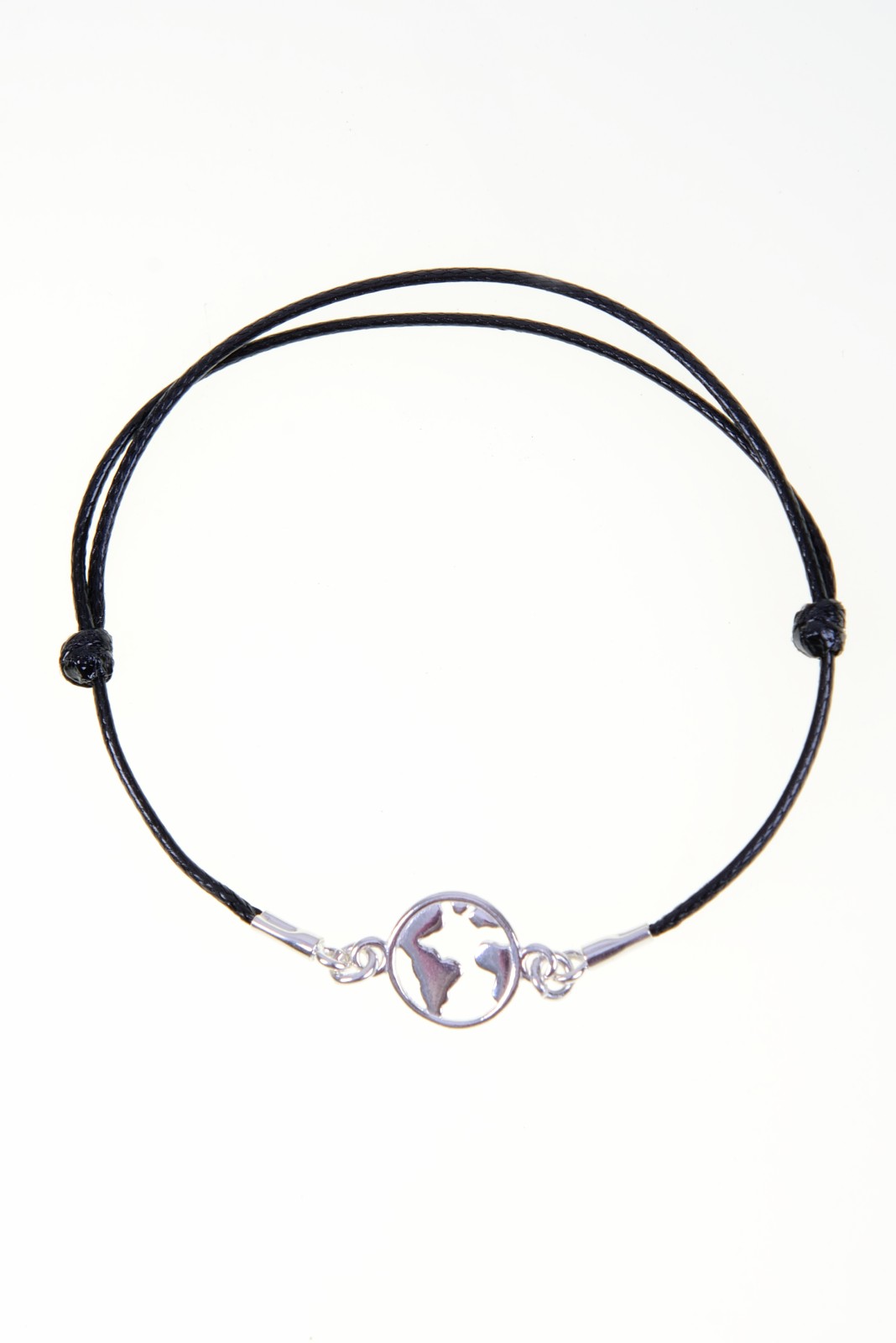 Bransoletka BERLIN ze srebrną kulą ziemską