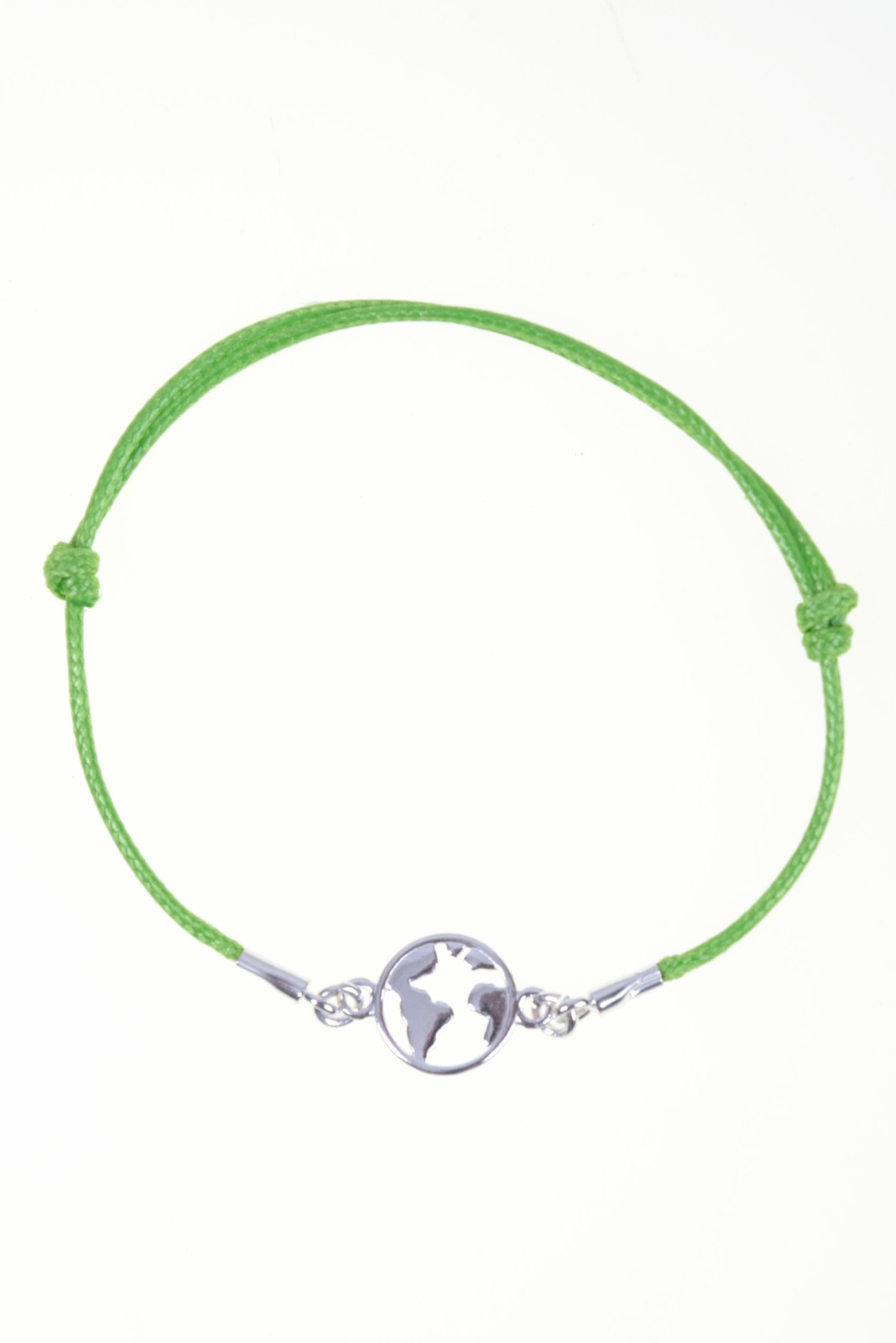 Bransoletka DUBLIN ze srebrną kulą ziemską