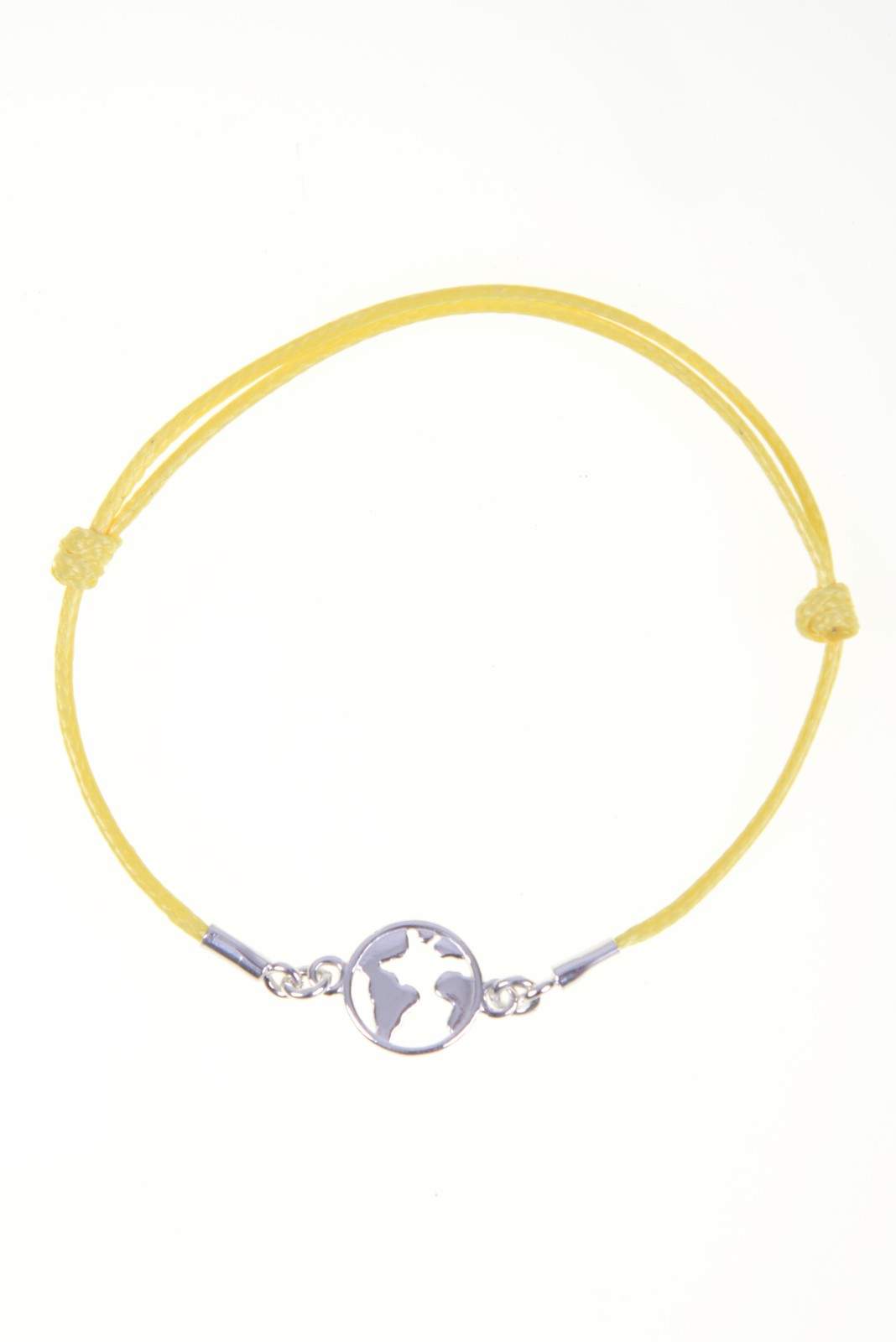 Bransoletka LIZBONA ze srebrną kulą ziemską