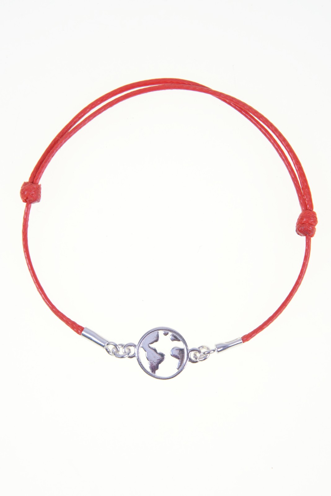 Bransoletka MADRYT ze srebrną kulą ziemską