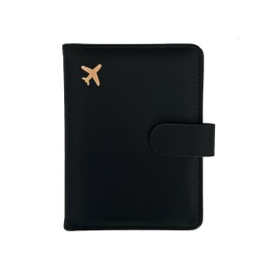 Czarna okładka na paszport